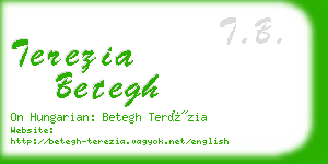 terezia betegh business card